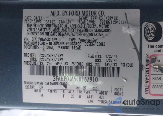 3FAHP0JA5CR167910: 44243280