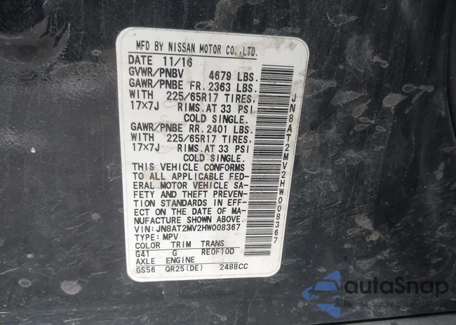 JN8AT2MV2HW008367: 44243429