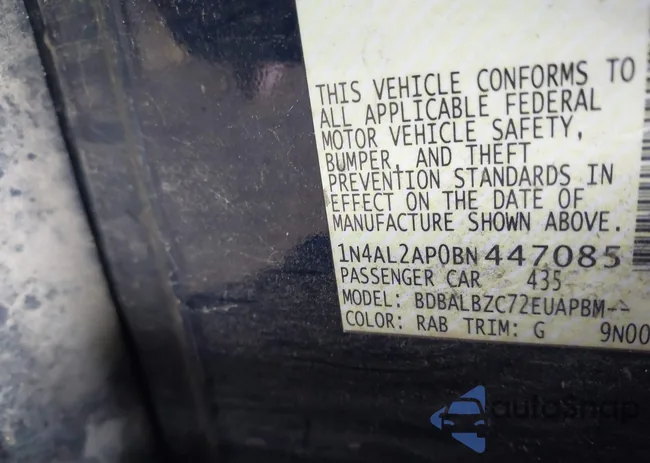 1N4AL2AP0BN447085: 44243458