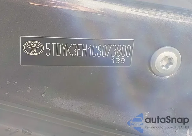 5TDYK3EH1CS073800: 44243542