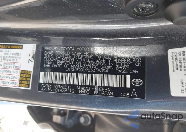 JTDKB20U983349394: 44243543