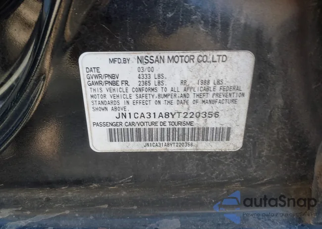 JN1CA31A8YT220356: 44243564