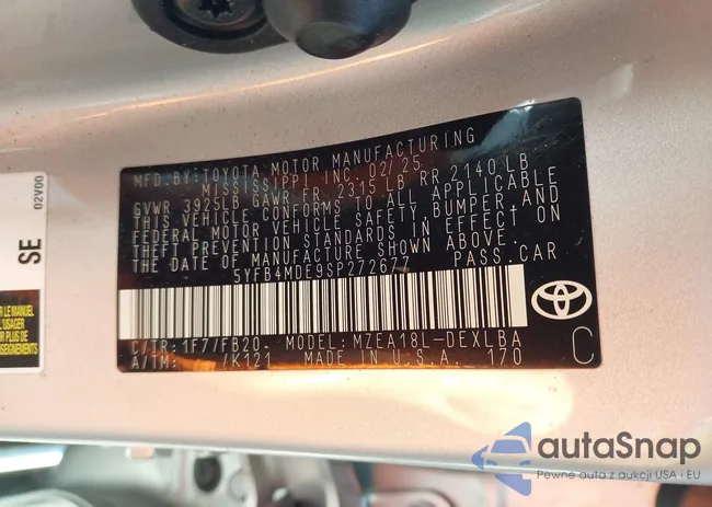 5YFB4MDE9SP272677: 44243706