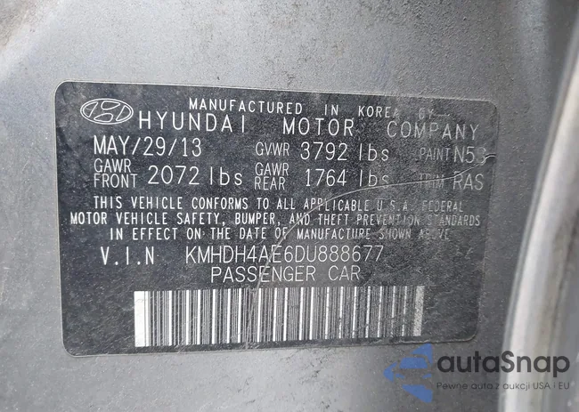 KMHDH4AE6DU888677: 44243833