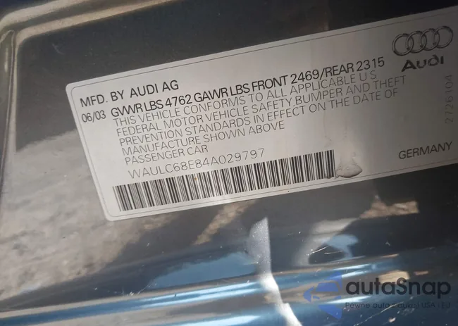 WAULC68E84A029797: 44243066