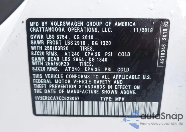 1V2ER2CA7KC523057: 44243164