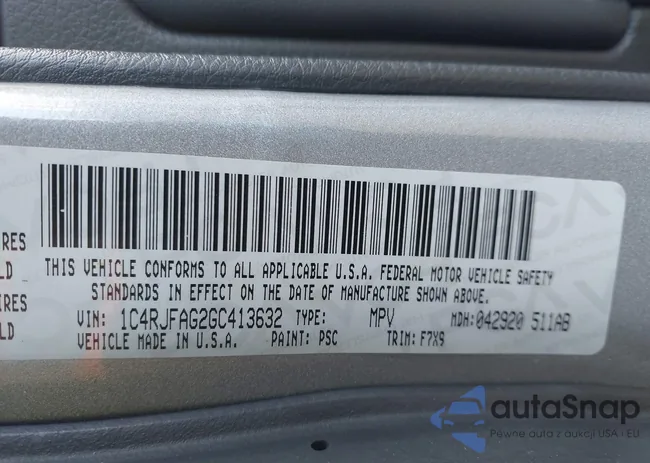 1C4RJFAG2GC413632: 44243225