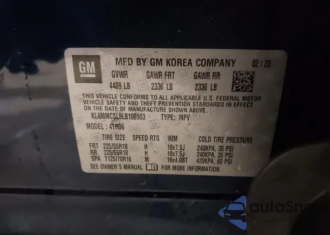 KL4MMCSL8LB108903: 44243226