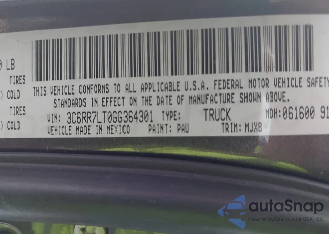 3C6RR7LT0GG364301: 44244273