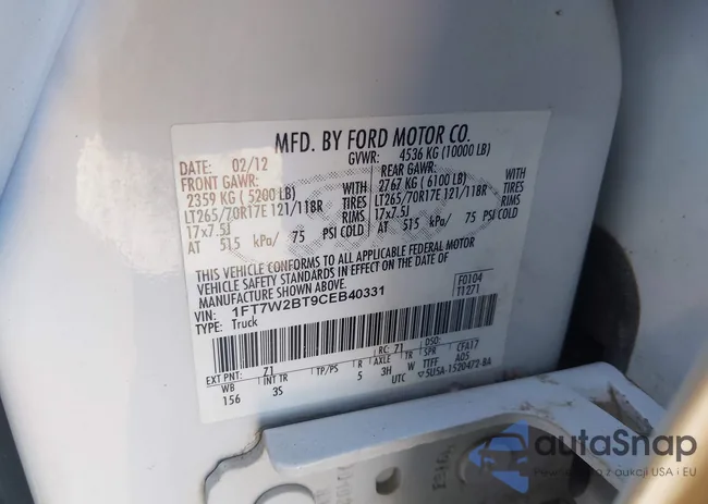 1FT7W2BT9CEB40331: 44244274