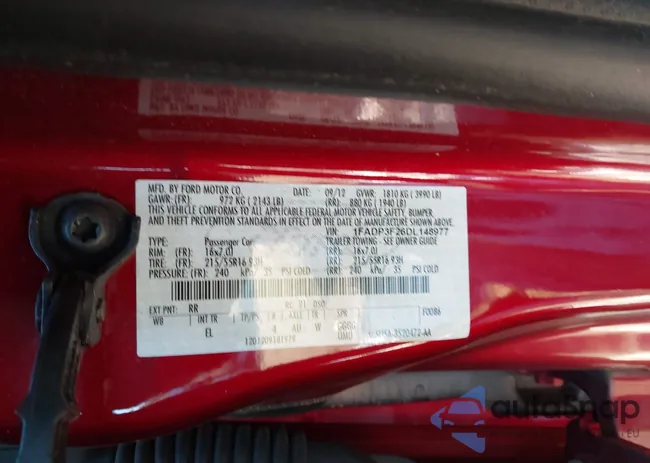 1FADP3F26DL148977: 44244312