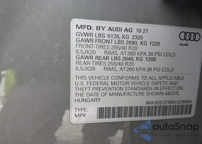 WA1EECF30N1035904: 44244330