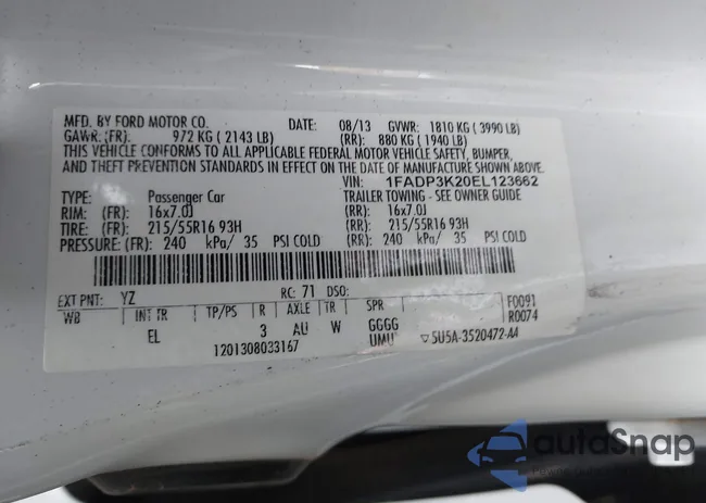 1FADP3K20EL123662: 44244392