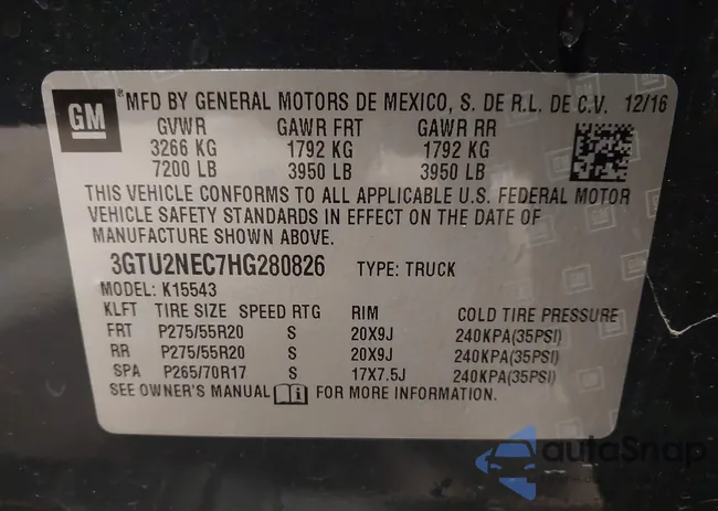 3GTU2NEC7HG280826: 44244400