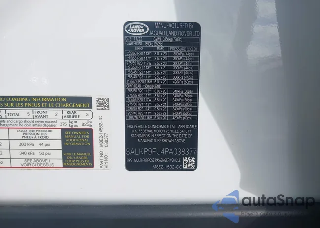 SALKP9FU4PA038377: 44244429