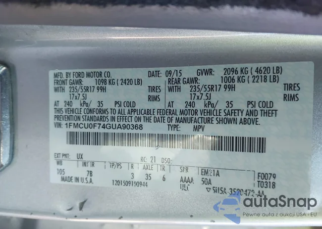 1FMCU0F74GUA90368: 44244548