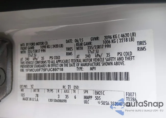 1FMCU0F75FUC89718: 44244570