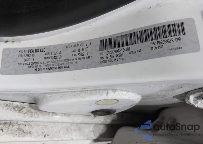 1C3CCCFBXGN194181: 44244581