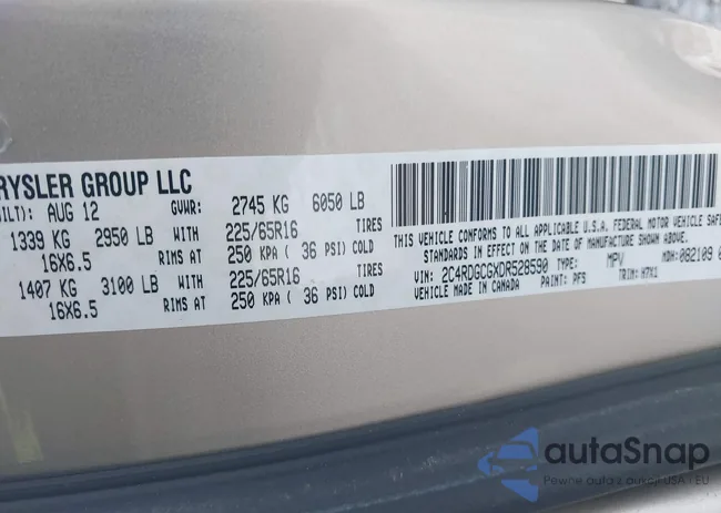 2C4RDGCGXDR528590: 44244584