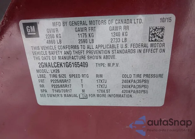 2GNALCEK1G6165409: 44244598