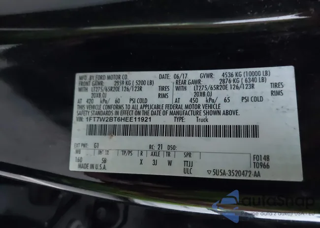 1FT7W2BT6HEE11921: 44244635