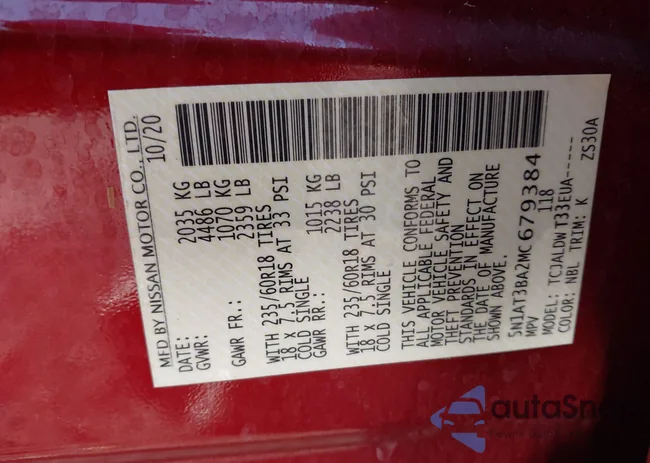 5N1AT3BA2MC679384: 44244693