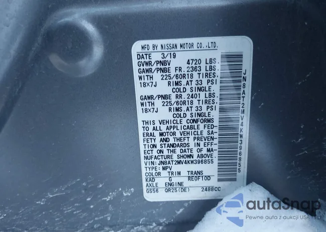 JN8AT2MV4KW396855: 44243905