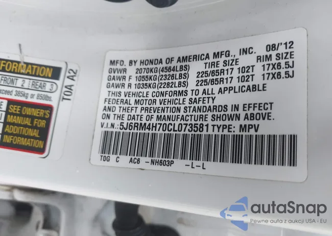 5J6RM4H70CL073581: 44243946