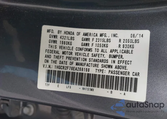 1HGCR2F76EA268198: 44243947