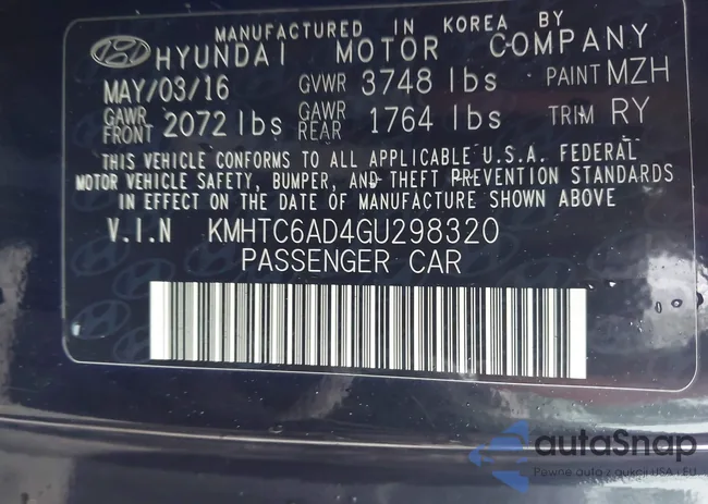 KMHTC6AD4GU298320: 44244142