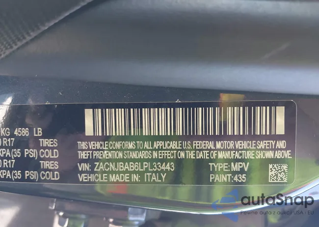 ZACNJBAB6LPL33443: 44244151