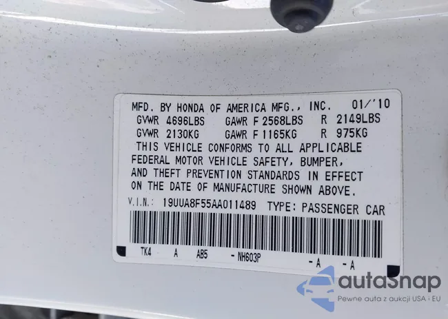 19UUA8F55AA011489: 44244243