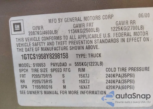 1GTCS1958Y8298158: 44245354