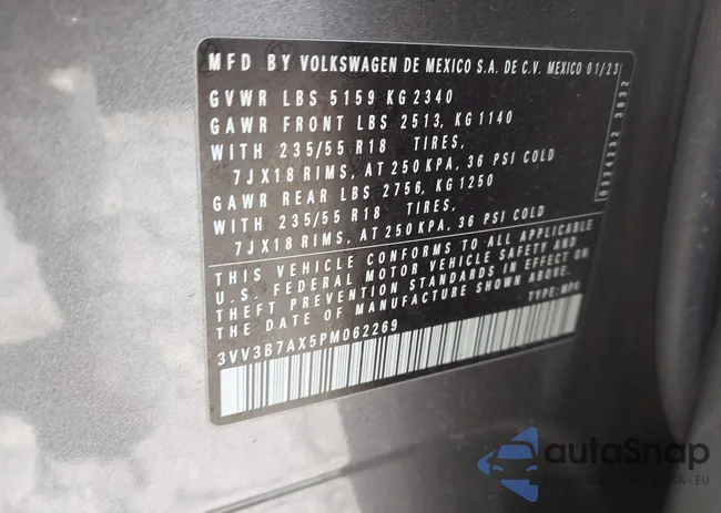 3VV3B7AX5PM062269: 44245375