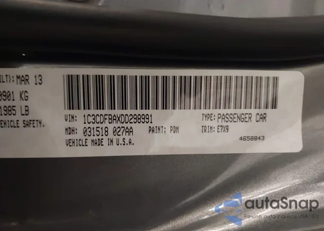 1C3CDFBAXDD298991: 44245422