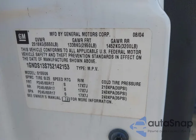 1GNDS13S752142153: 44245459