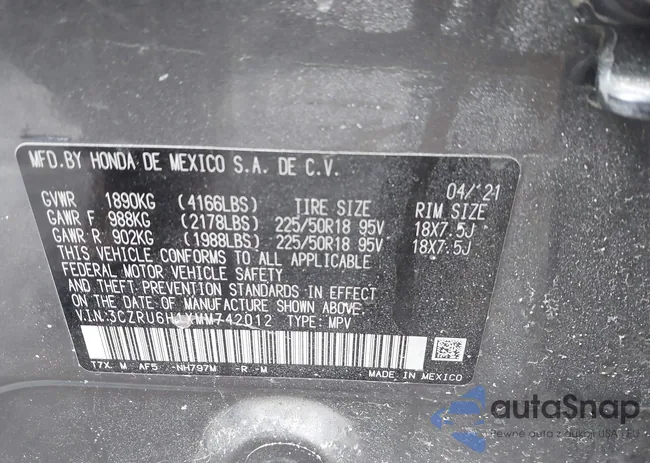 3CZRU6H1XMM742012: 44245512