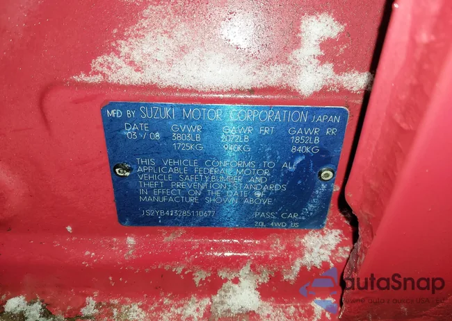 JS2YB413285110677: 44245622