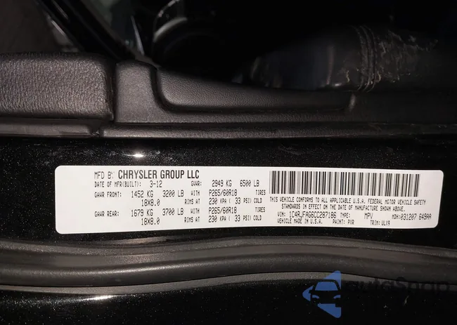 1C4RJFAG6CC287186: 44245650