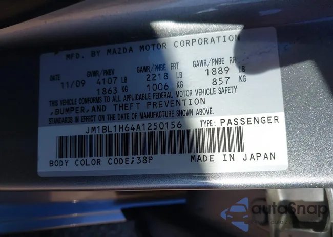 JM1BL1H64A1250156: 44245657