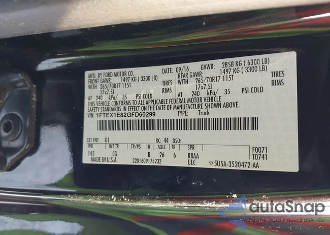 1FTEX1E82GFD60299: 44244858