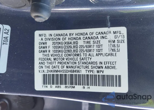 2HKRM4H55DH684961: 44244948