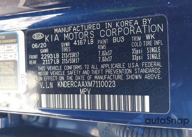 KNDERCAAXM7110023: 44244989