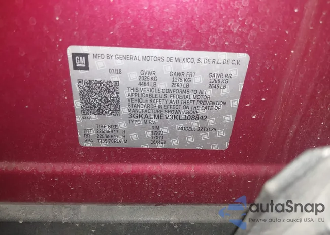 3GKALMEV3KL108842: 44244990