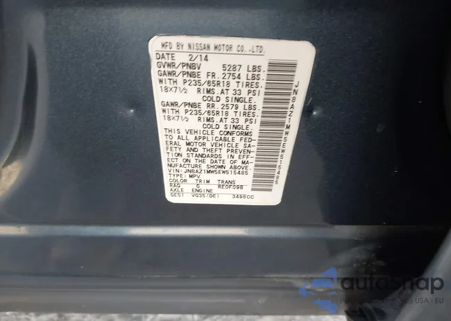 JN8AZ1MW5EW515485: 44245026