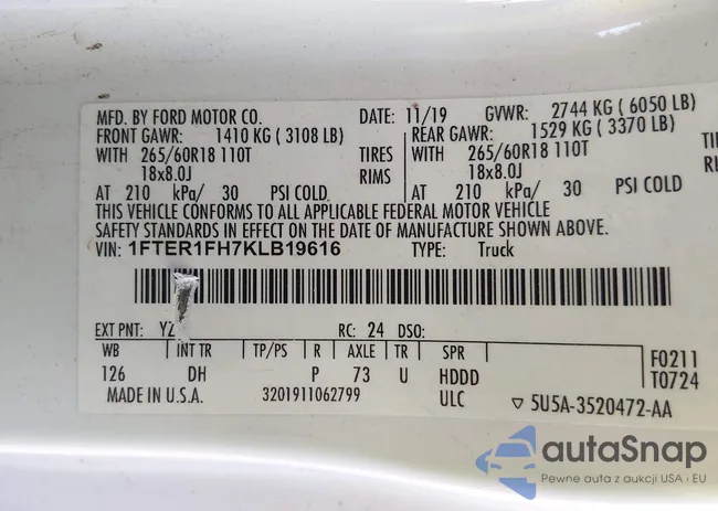 1FTER1FH7KLB19616: 44245171