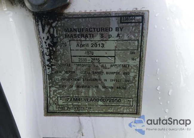 ZAM45VLA0D0072550: 44245176