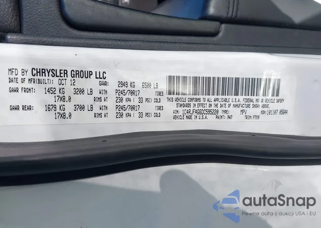 1C4RJFAG6DC595220: 44246311