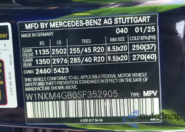 W1NKM4GB0SF352905: 44246331