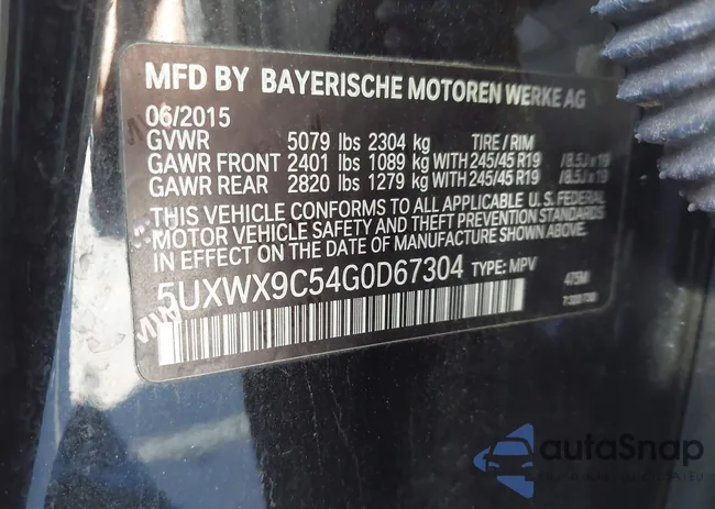 5UXWX9C54G0D67304: 44246437